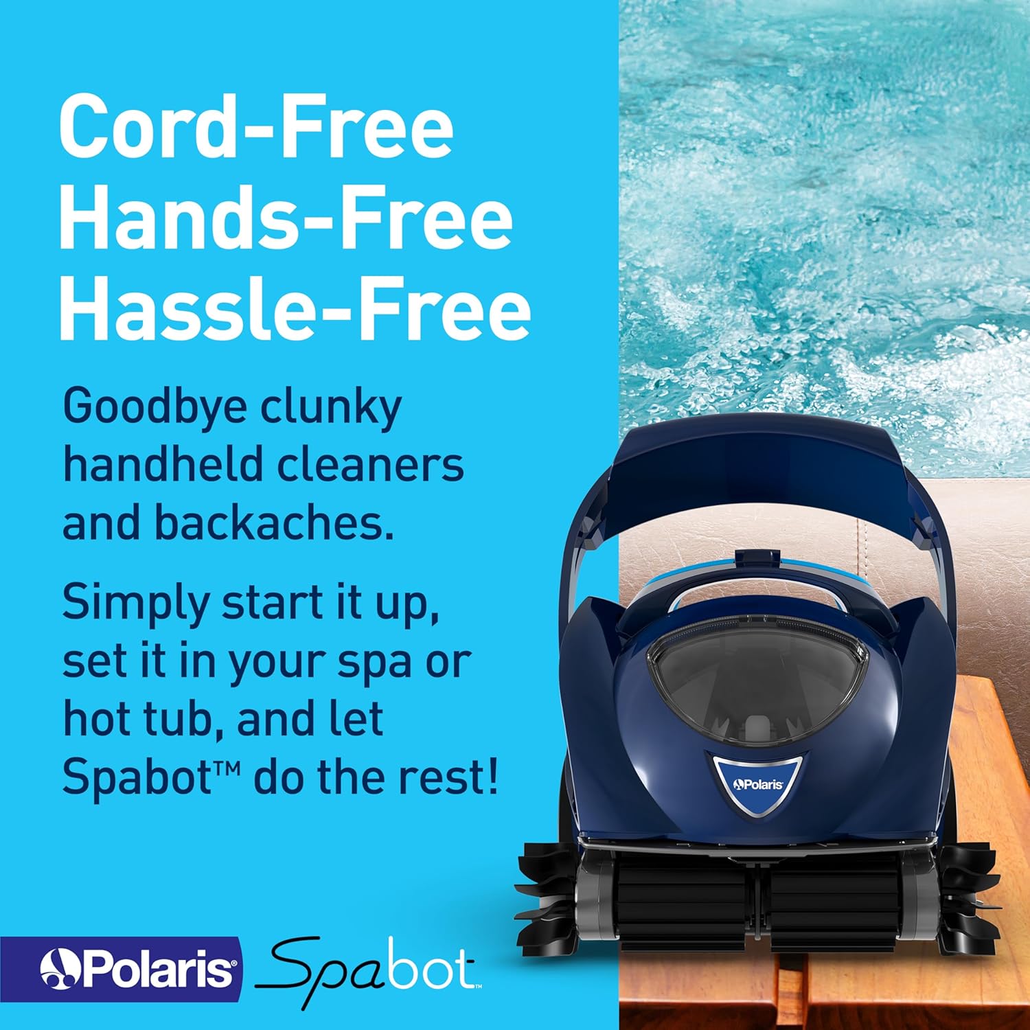 Polaris Spabot Hands-Free Automatic Spa Cleaner, Designed for In-Ground Spas & Above-Ground Hot Tubs