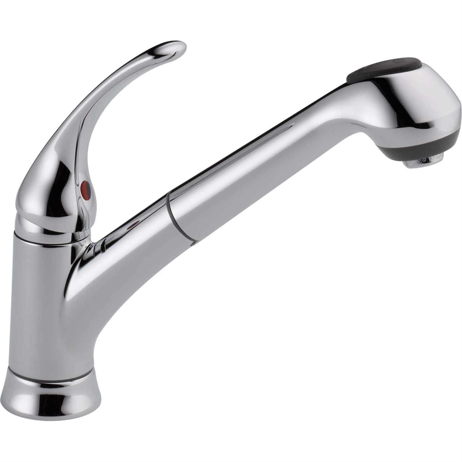 Delta Foundations Single Handle Pull-Out Kitchen Faucet B4310LF - Shop Hardware Tools Online Store