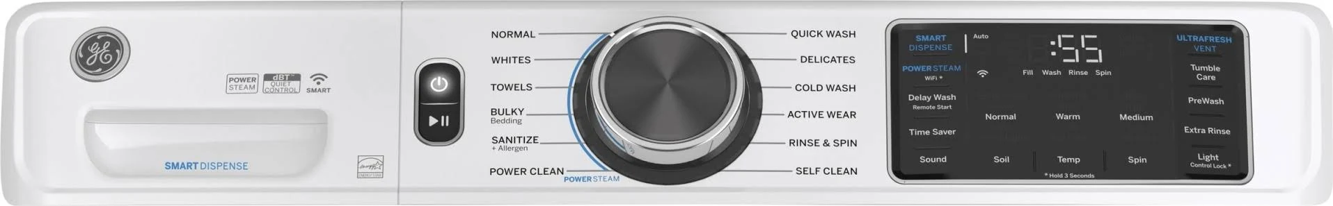 GE GFW650SSNWW Front-Loading Washer - White