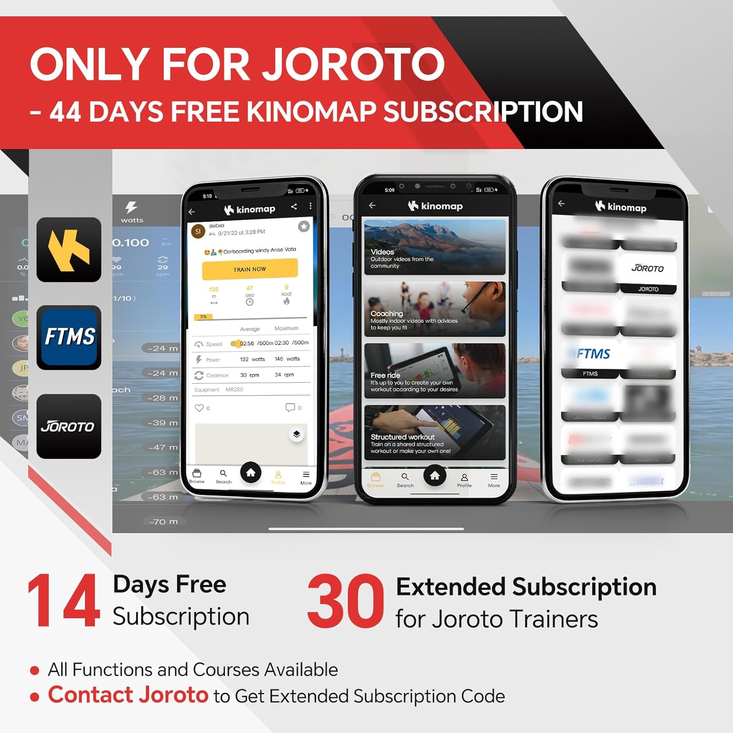 JOROTO Rowing Machine - Air & Magnetic Resistance Rowing Machines for Home Use, Commercial Grade Foldable Rower Machine with Bluetooth & Smart Backlit Monitor - 350LBS Load