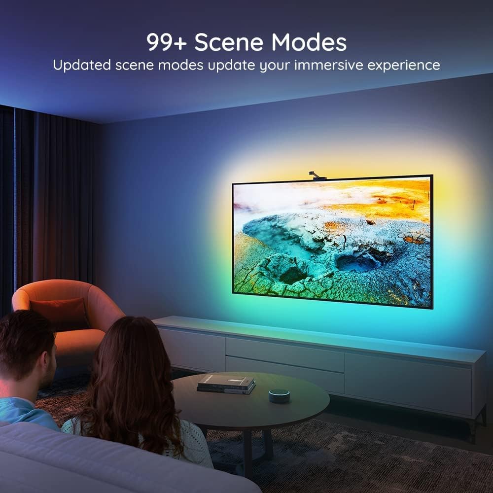 Govee Immersion TV LED Backlights for 75-85 inch TVs, 16.4ft RGBIC WiFi TV Backlights with Camera, Works with Alexa & Google Assistant, App Control, RGBIC LED Lights for TV with Scene Mode, H6199