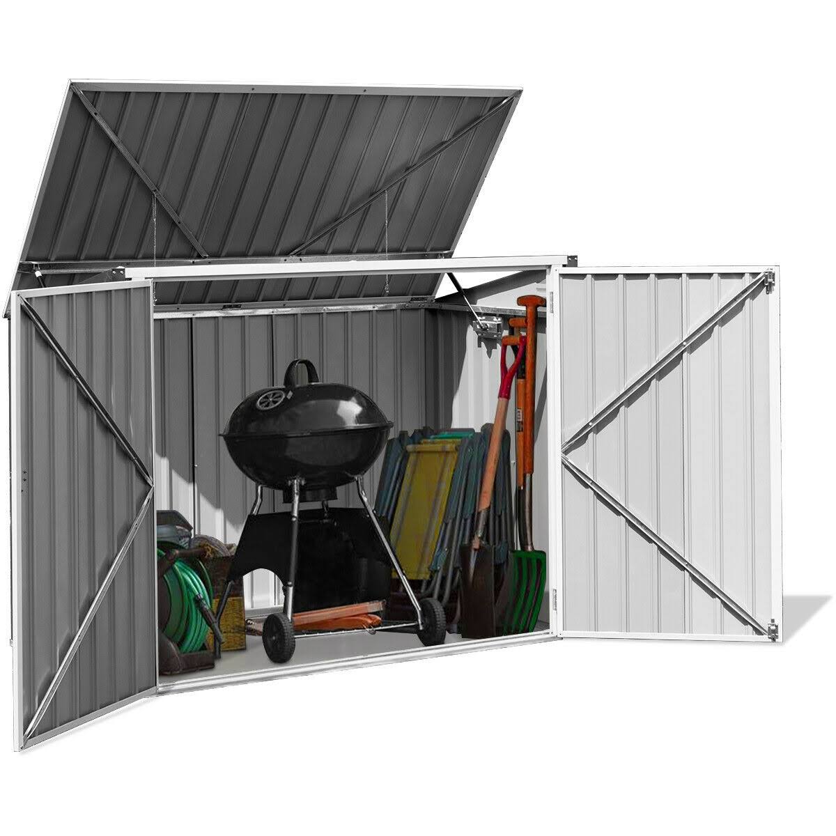 Costway Horizontal Storage Shed 68 Cubic Feet for Garbage Cans