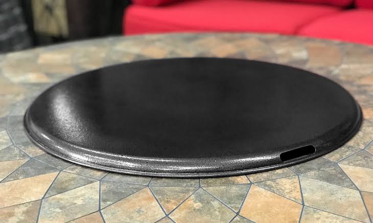 Fire Table Fire Pit Metal Lid Cover - Black - Fire Pit Accessories u0026 Parts - Made by All Backyard Fun