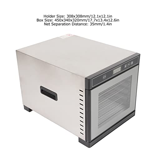 Freeze Dryer, Energy saving 6 Layers Stainless Steel Food Dehydrator for Jerky