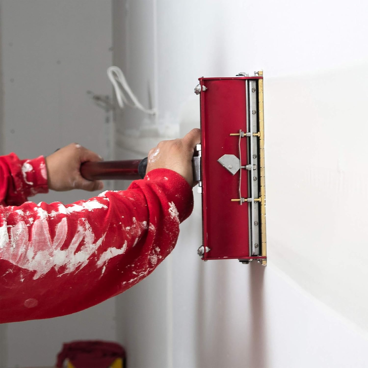 7-Inch Flat Finishing Box + Extendable Handle - LEVEL5 | Pro-Grade | Drywall Gyprock Plasterboard Sheetrock | 4-572