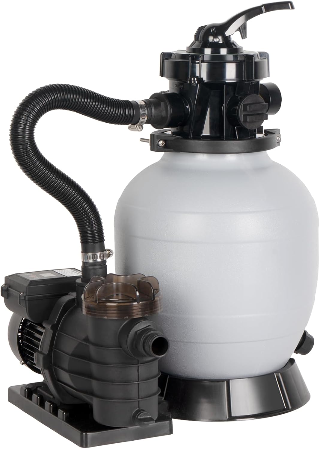 Future Way 1/2 HP Sand Filter Pump for Above Ground Pool, 2640 GPH, 12" Pool Sand Filter with 6-Way Valve, for Pools About 7925GAL, Timer, 120V with GFCI