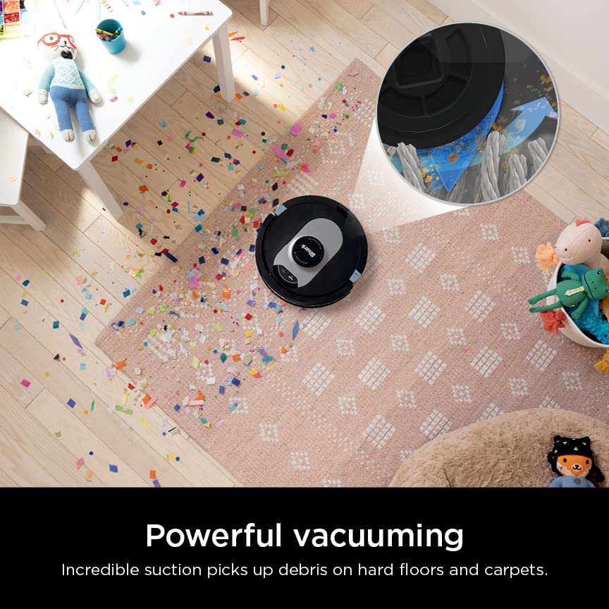 Shark AV752 ION Robot Vacuum, Tri-Brush System, Wifi Connected, 120 Min Runtime, Works with Alexa, Multi Surface Cleaning, White