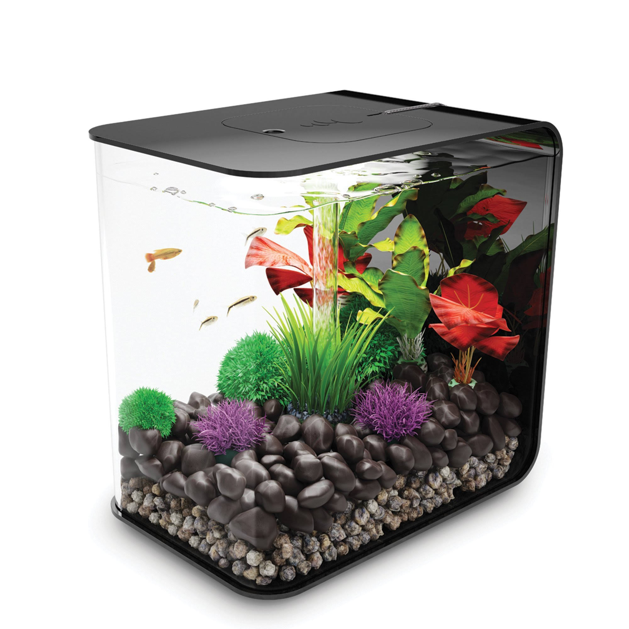 biOrb Flow Aquarium with LED Light, Black, 8 Gal
