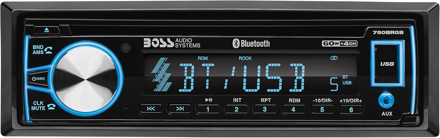 BOSS Audio Systems BV9370B Car Audio Stereo System – 6.5 Inch Double Din, Touchscreen, Bluetooth Audio and Calling Head Unit, Aux In, USB, SD, AM/FM Radio Receiver, No CD Player, Hook Up To Amplifier