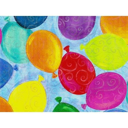 NAS Pack of 1, Balloons Galore Gift Wrap 24x22 x 100& Gift Wrap Roll for Party, Kids& Birthday, Wedding u0026 Occasion - Multico