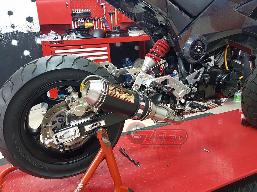 Dual Low Mount Exhaust For Honda Grom Msx 2013-2019 All Model and Ssr Razkull All model