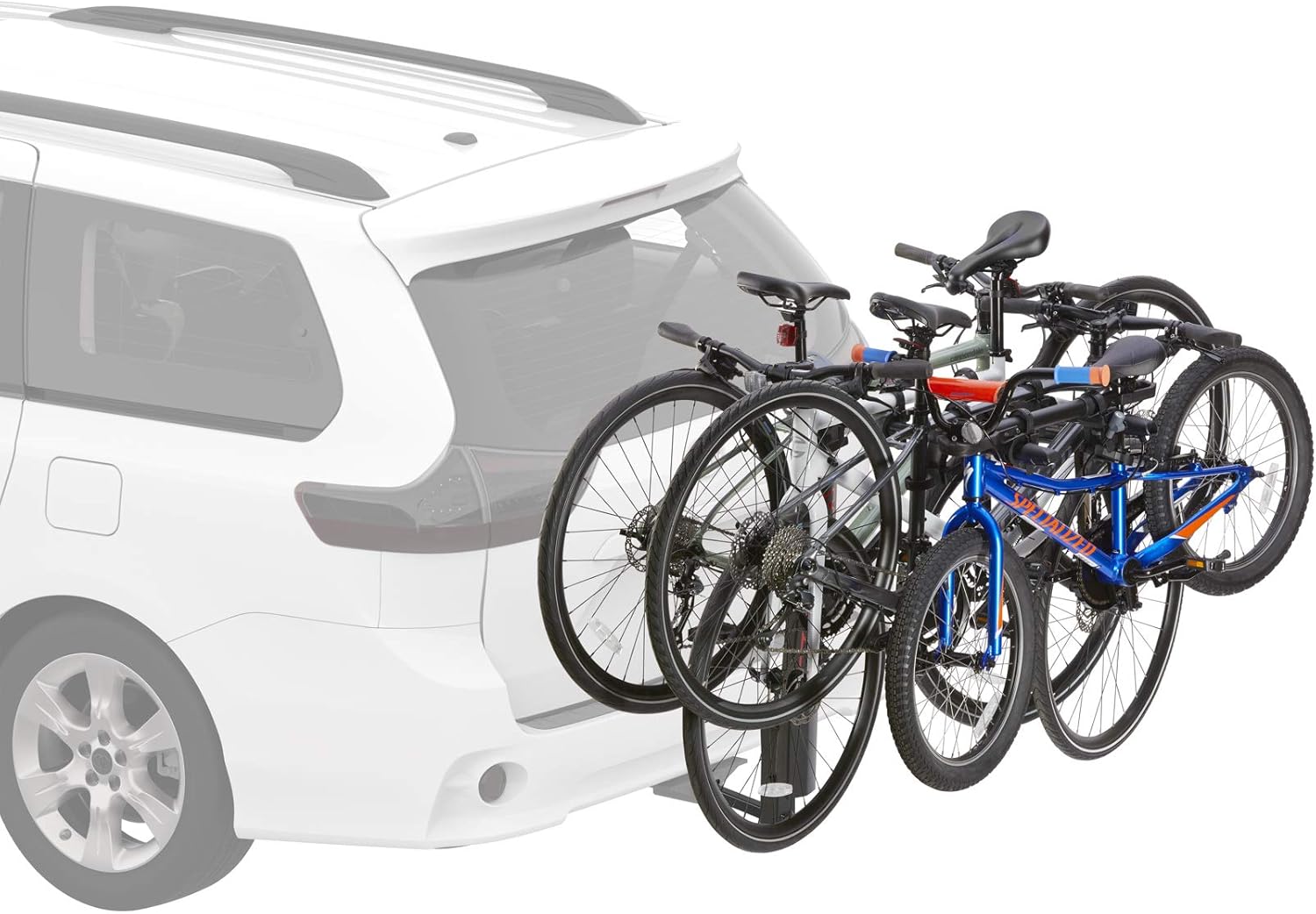 YAKIMA, Backroad, 4 Hitch Rack, Holds 4 Bike, Fits 1.25" and 2" Hitch Receiver, Anti-sway