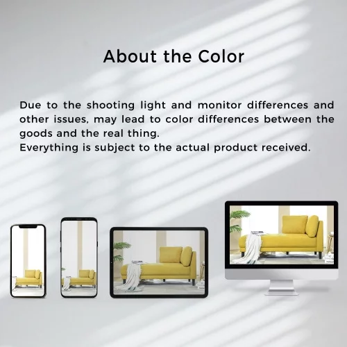 Yellow Chaise Lounge Chairs Indoor Furniture with Arms Couch for Living Room