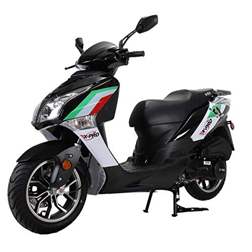 X-PRO 150cc Moped Street Gas Moped 150cc Adult Bike with 13" Aluminum Wheels! (Blue)