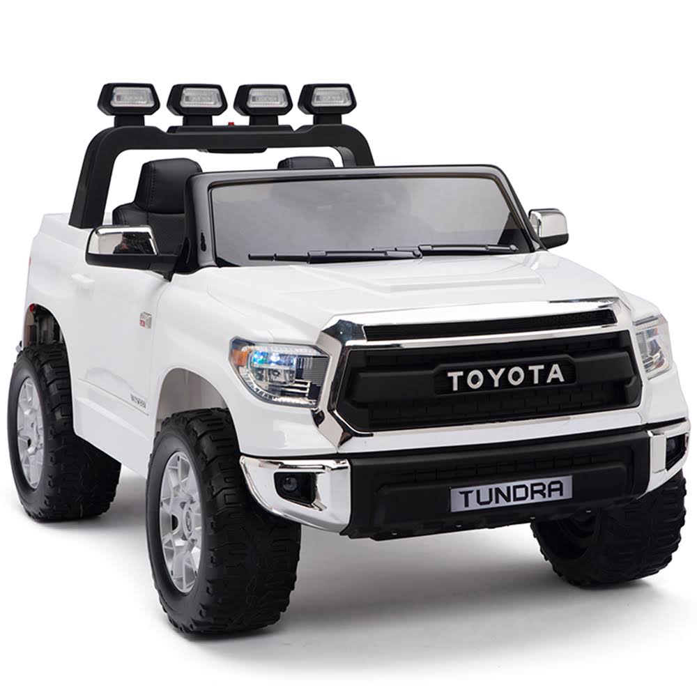 Toyota Tundra Ride on Truck - Kid&s Electric Cars with Remote Control - White