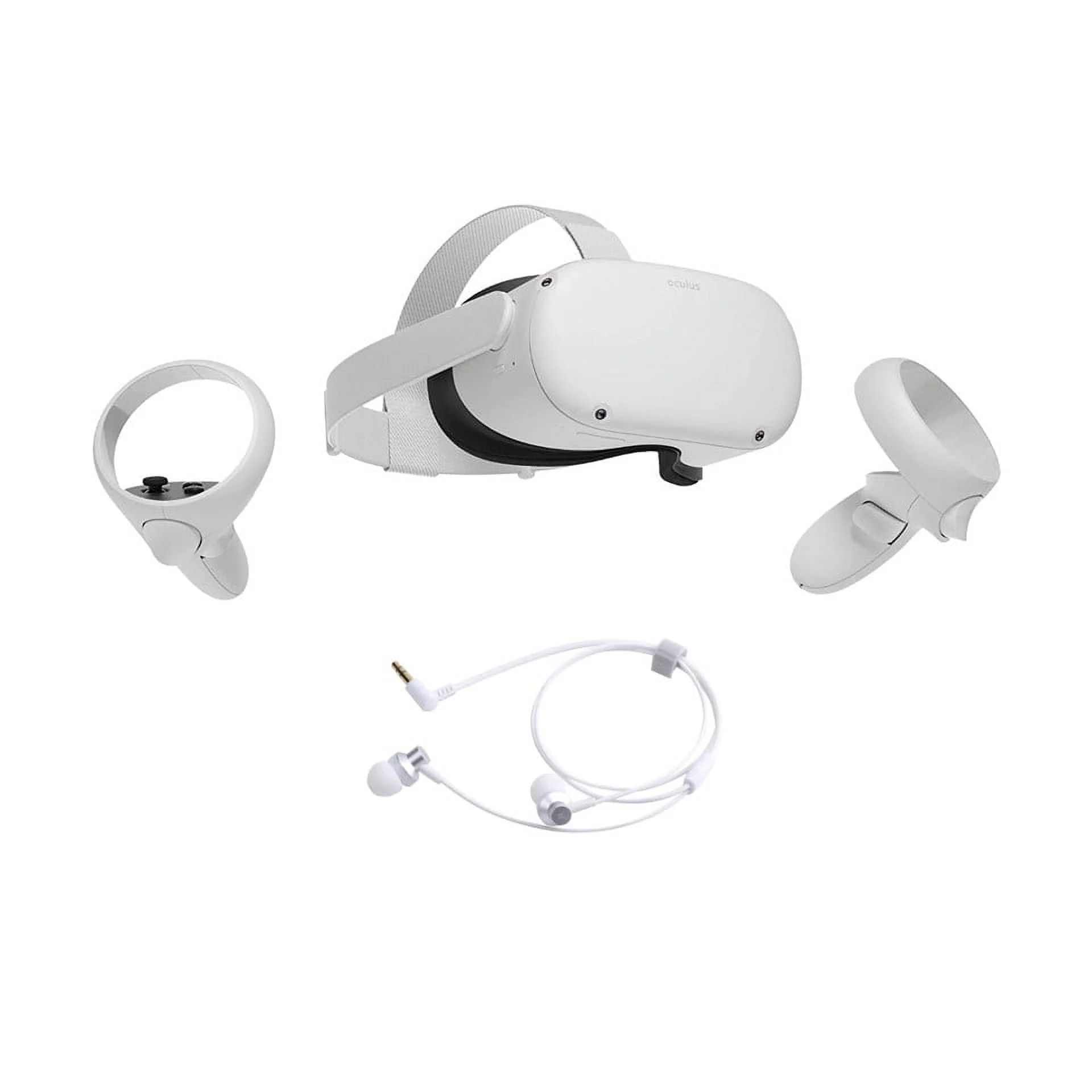 Meta Quest 2 All-In-One PC VR Headset 256GB Holiday Family Bundle, Advanced Virtual Reality Gaming Headset with Mytrix Earphones Bundle
