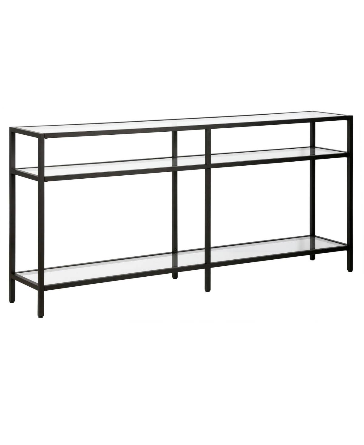 Sivil Console Table (64x22 Blackened Bronze)