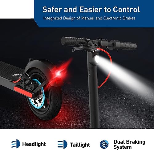 Hiboy S2 Series Electric Scooter, 8.5"-12" Tires, Up to 17-38 Miles Range, 350W/500W Powerful Motor & 19/23 MPH Portable Folding Commuting Electric Scooter for Adults with Double Braking System
