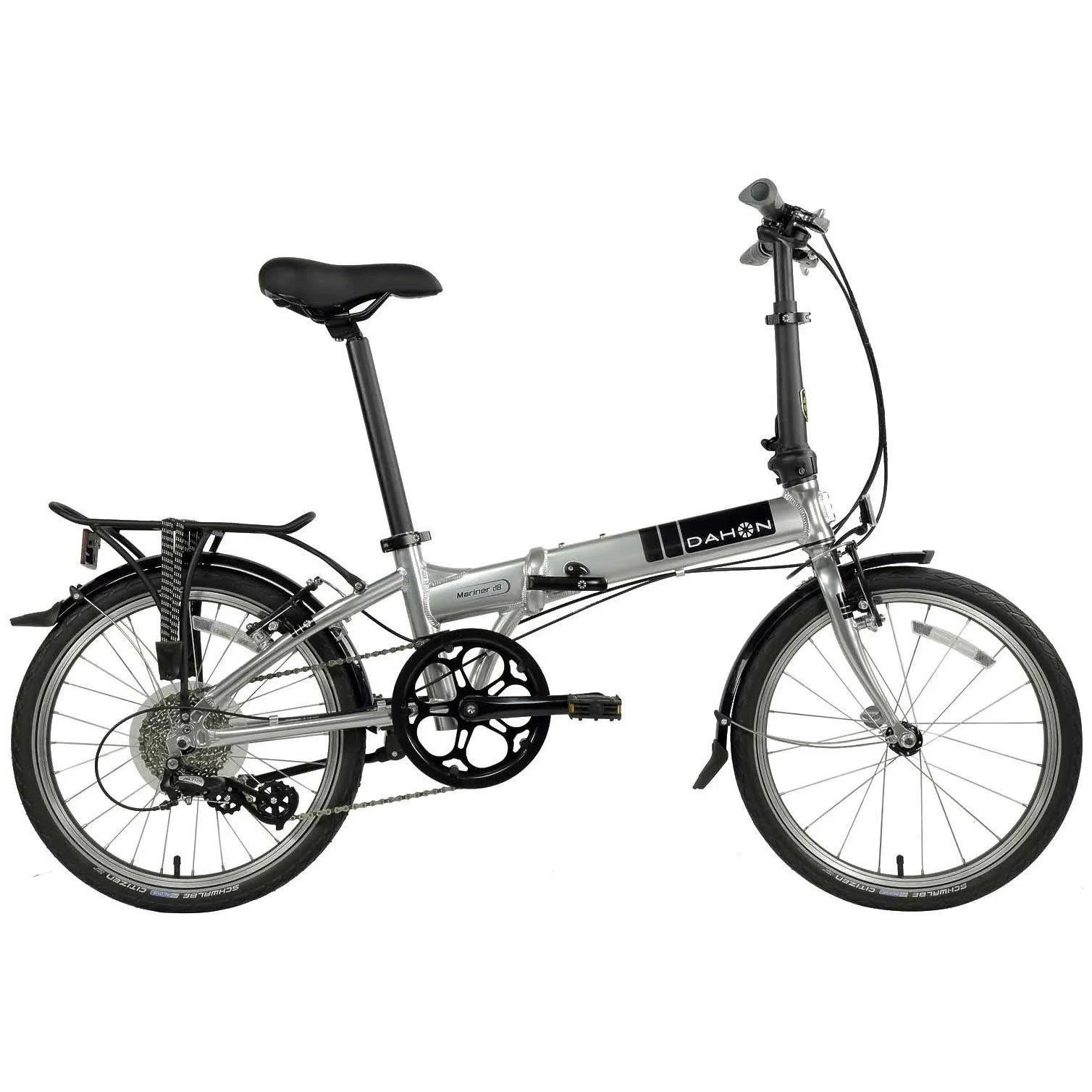 Dahon Mariner D8 2019 20x22 Brushed Silver Folding Bicycle