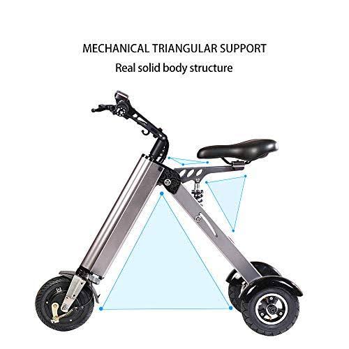 TopMate ES31 Electric Scooter Mini Foldable Tricycle Weight 14kg with 3 Gears Speed and 3 Shock Absorbers | Suitable for Travel