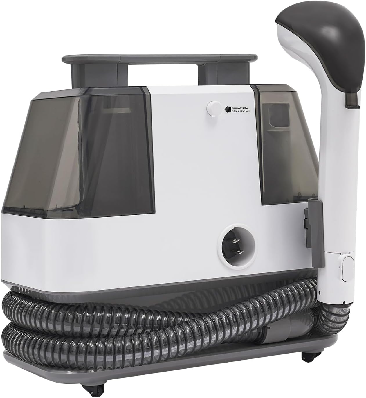 CNCEST Cleaner Machine,15KPa Portable Carpet Couch Deep Cleaner,Wet or Dry Handheld Rug Cleaner with Two Tanks,for Furniture Hand Held Sofa Shampooer for Car Seat Pet Stain