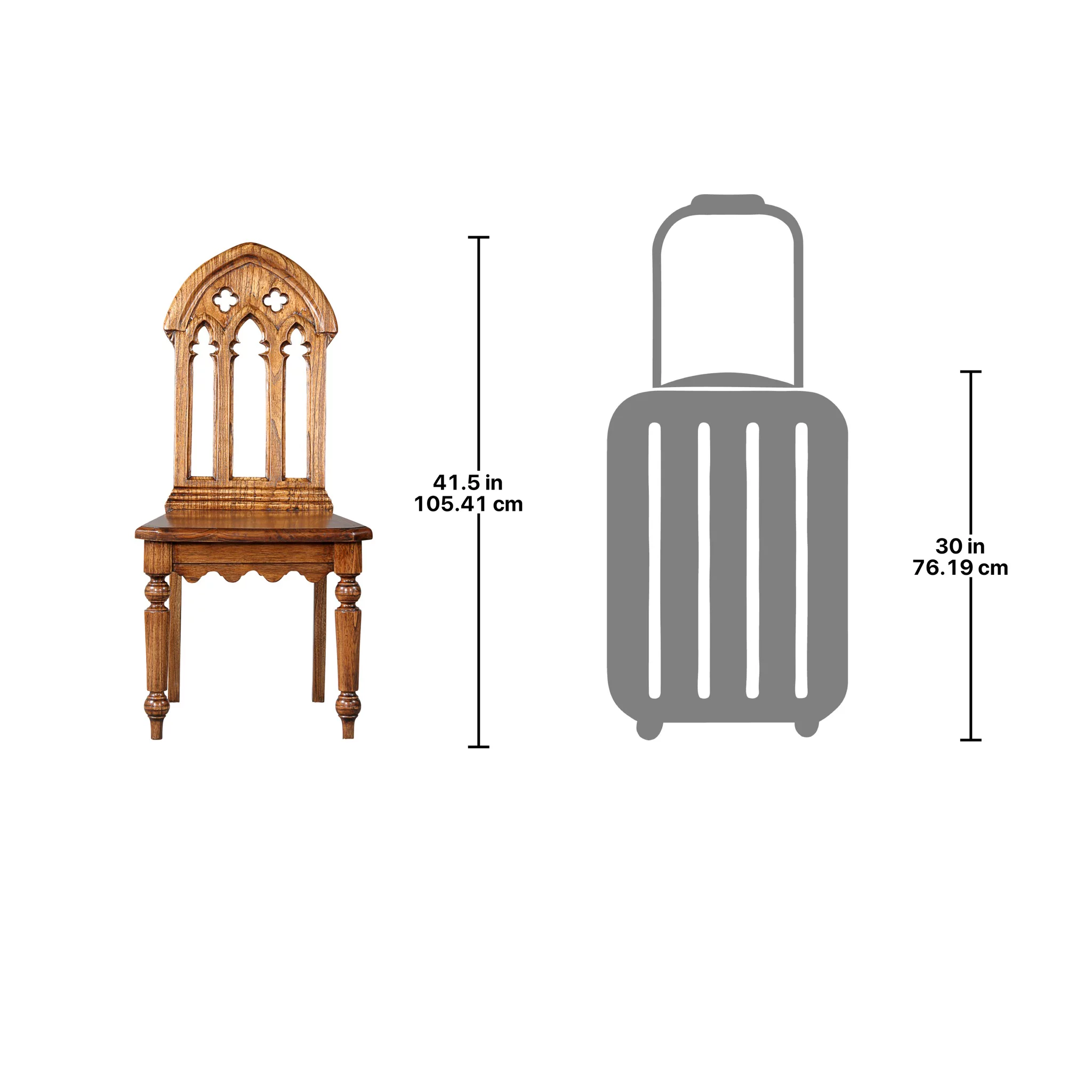 Design Toscano The Abbey Gothic Revival Chair: Set of Two