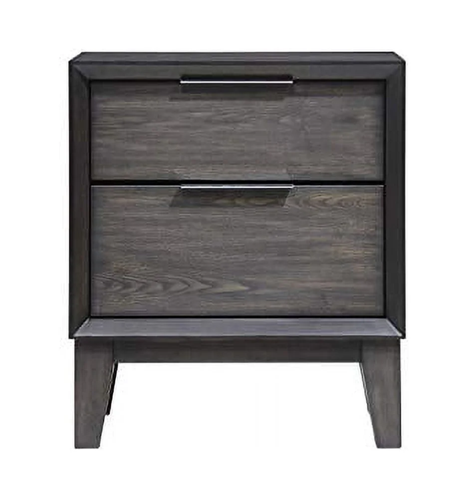 Kings Brand Furniture Sheldon 6-Piece King Size Gray Bedroom Set. Bed, Dresser, Mirror, Chest & 2 Nightstands