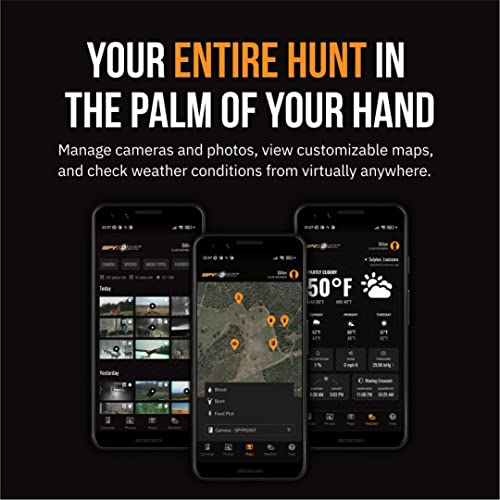 SPYPOINT LM2 Cellular Trail Camera - 20MP Photos, Infrared Game Night Vision Photos, 90' Flash Trail Camera & Detection Range, 0.5S Trigger Speed + 32GB Micro SD Card and Lit-10 Battery (Nationwide)