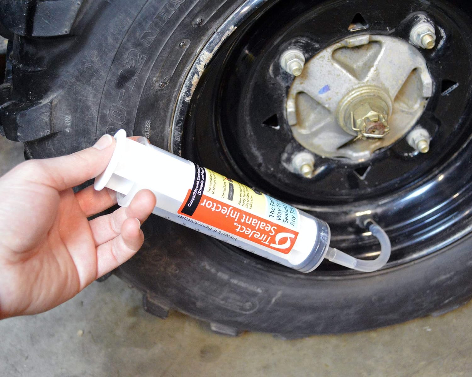 TireJect Off-Road 5-in-1 Flat Tire Protection Kit with Sealant Injector (40oz Standard ATV/SxS Kit) Pack of 2