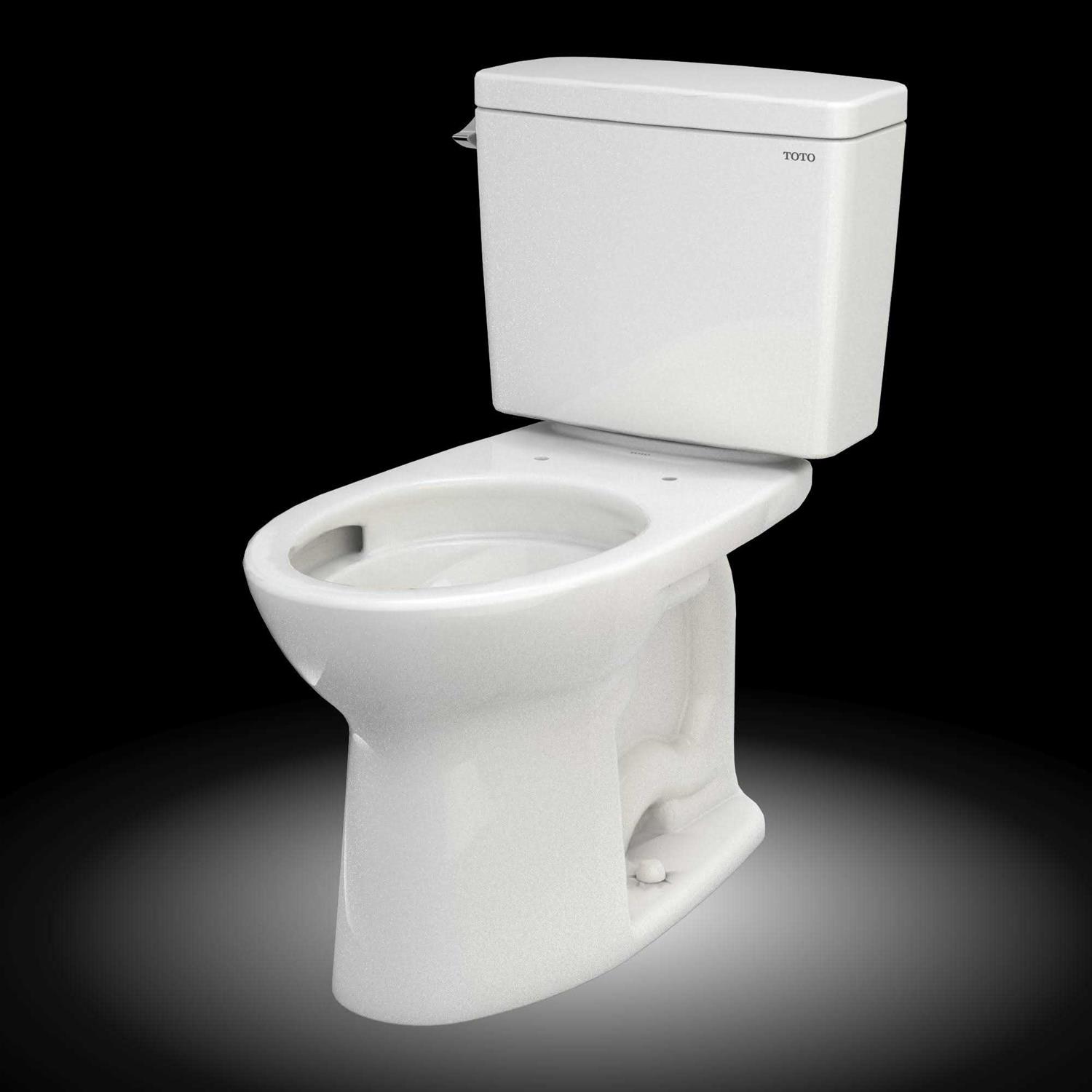Toto Drake Two-Piece Elongated 1.28 GPF Tornado Flush Toilet with Cefiontect CST776CEG# - Shop Hardware Tools Online Store
