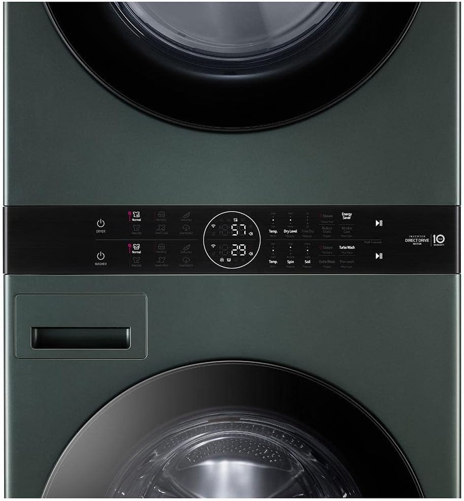 LG WKGX201HGA Single Unit Front Load LG WashTower(TM) with Center Control(TM) 4.5 cu. ft. Washer and 7.4 cu. ft. Gas Dryer