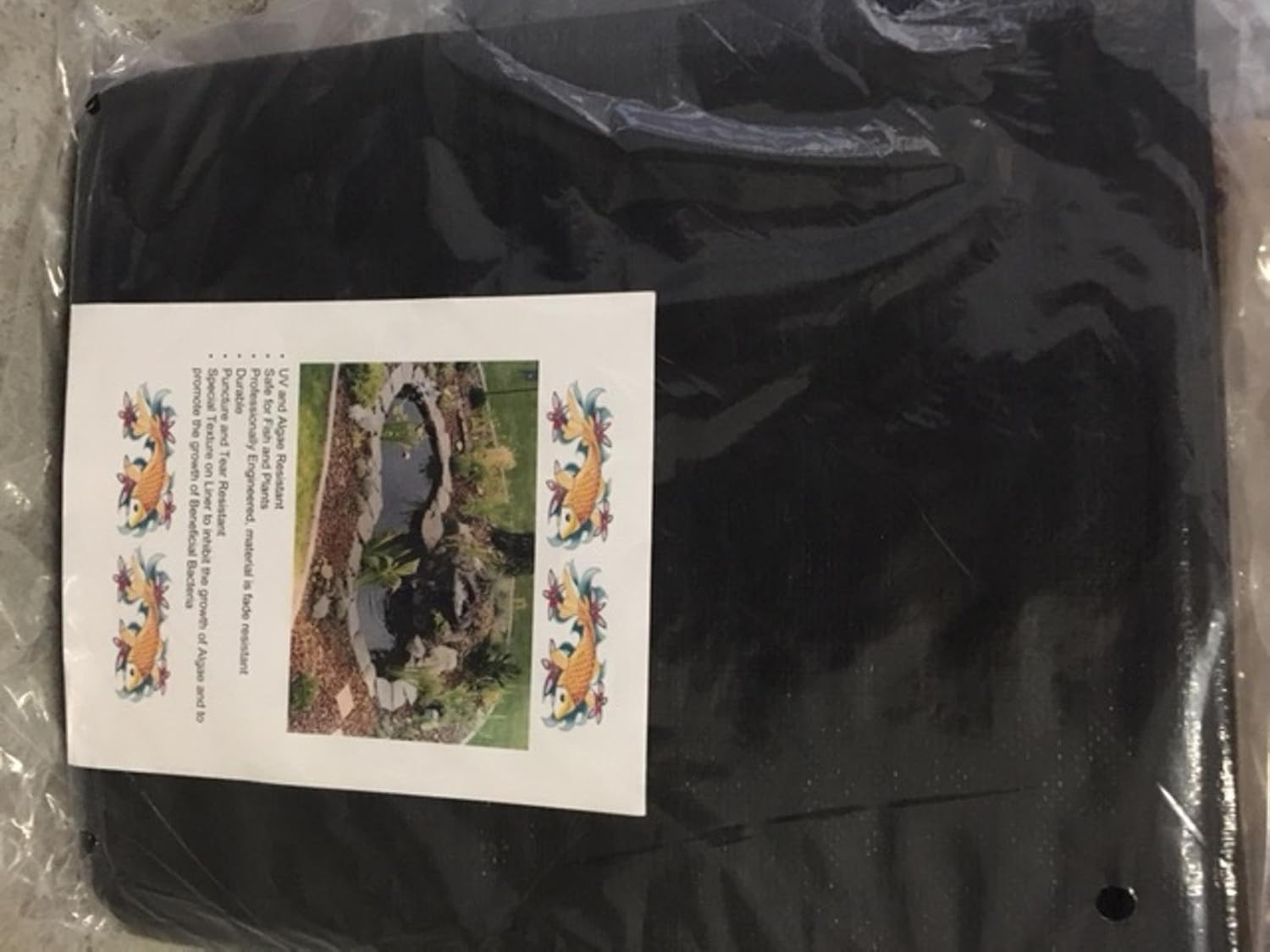Smiley Scapes Water Garden FOUTAIN KOI Pond KIT Liner & Pump 9' X 6' Liner & 5 Water Lilies