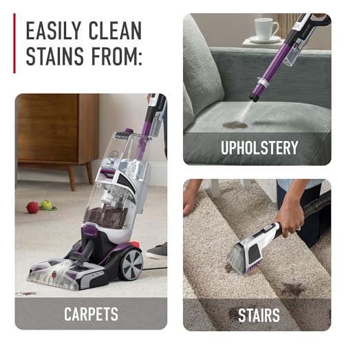 Hoover SmartWash Automatic Carpet Cleaner Machine with Spot Chaser Stain Remover Wand