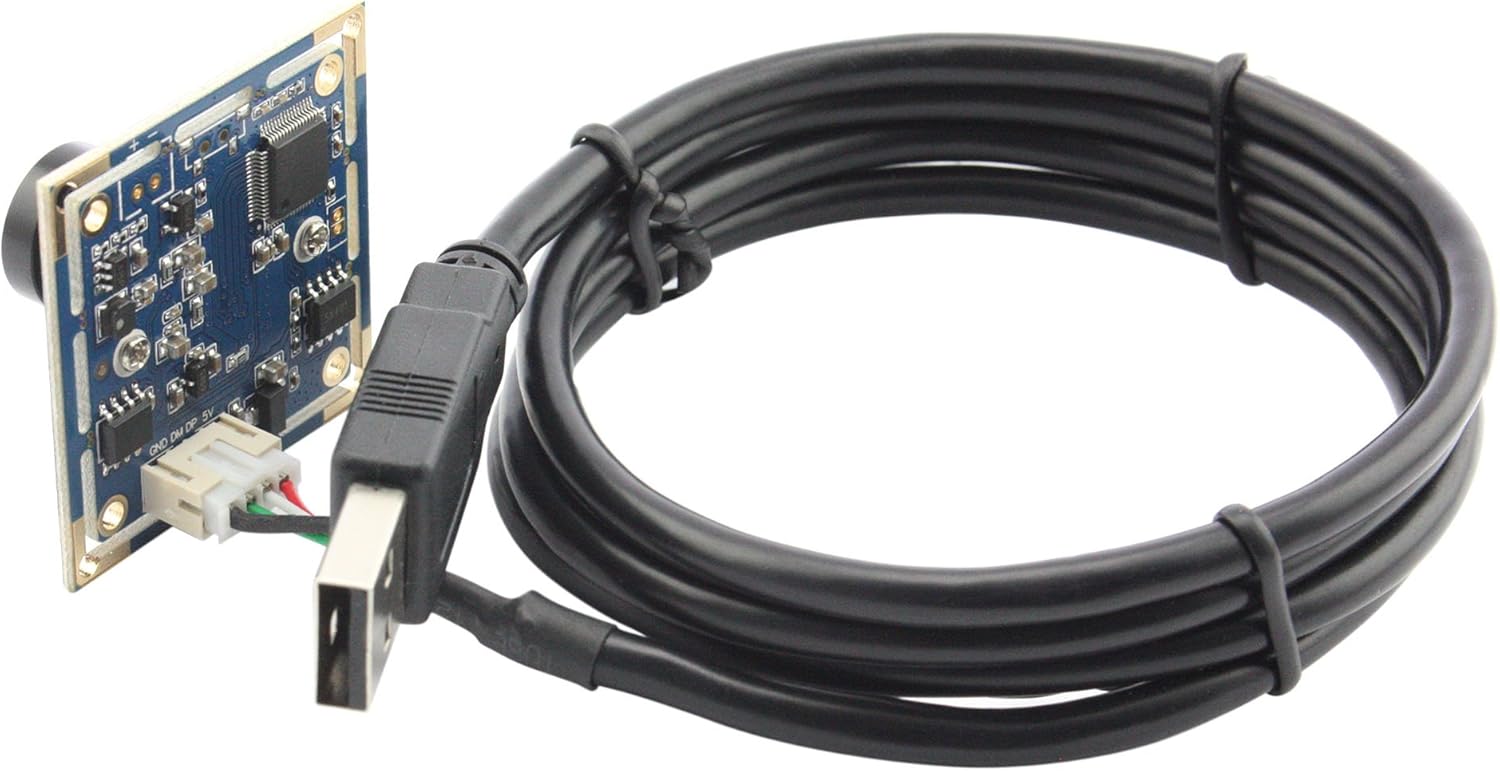 ELP 170degree fisheye Lens 8MP Camera Module with USB Port for HD high Resolution Video Image View