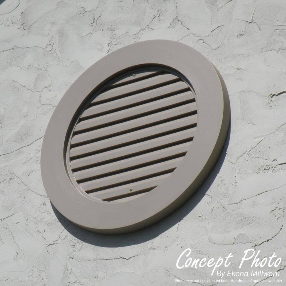 24x22W x 23x22H Vertical Urethane Gable Vent Louver, Non-Functional