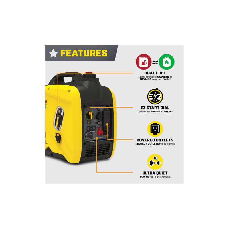 Champion Power Equipment 2400W Portable Dual-Fuel Inverter Generator with CO Shield - Shop Hardware Tools Online Store