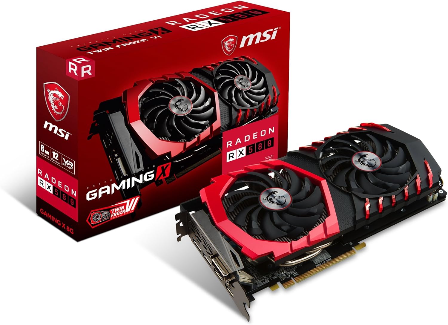 MSI Gaming Radeon RX 580 256-bit 4GB GDRR5 DirectX 12 VR Ready CFX Graphcis Card (RX 580 GAMING X 4G)