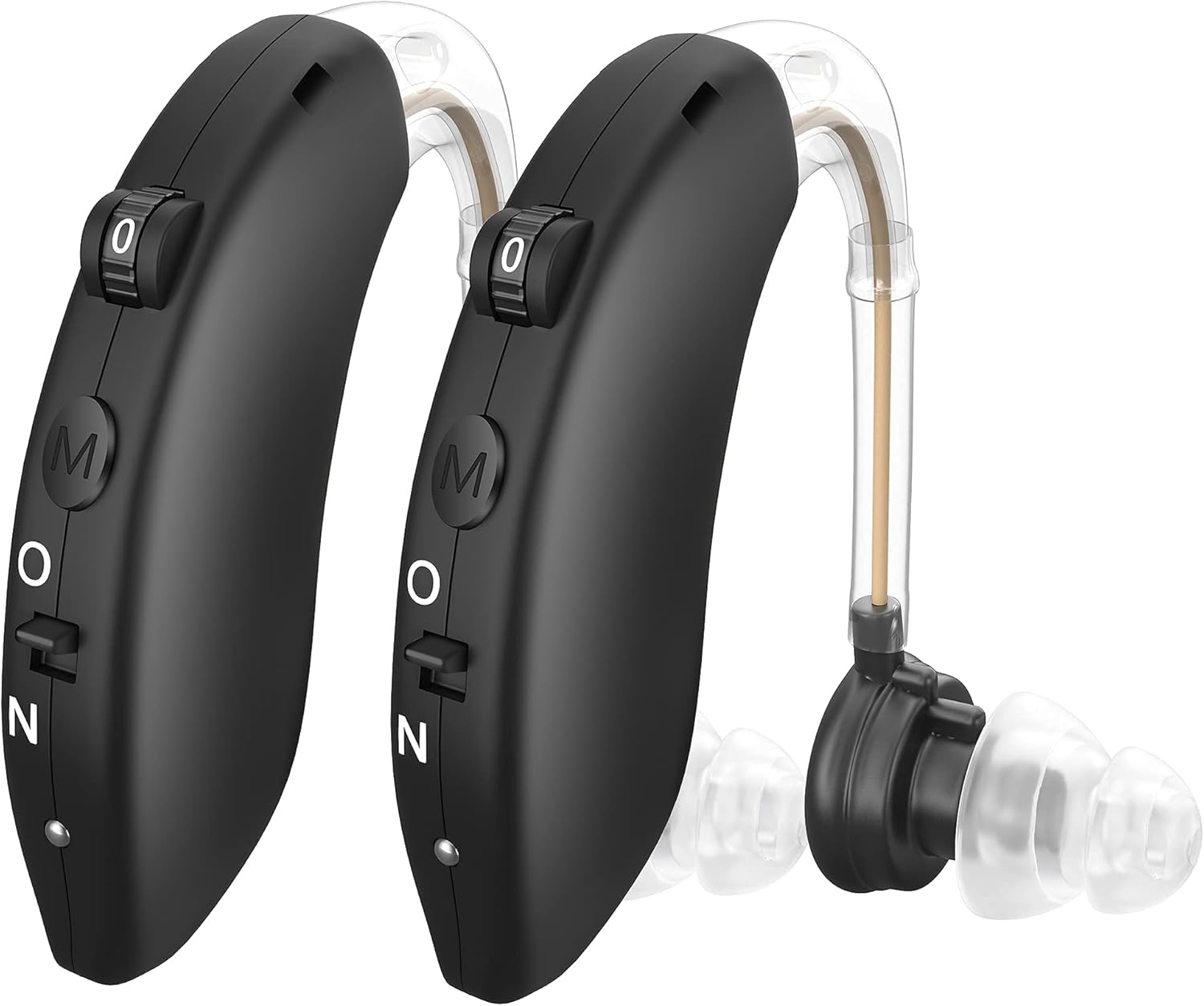 Hearing Aids, Enjoyee Hearing Aids for Seniors Invisible Rechargeable Hearing Amplifier with Noise Cancelling for Adults Hearing Loss, Digital Ear Hearing Assist Devices Volume Control Flesh