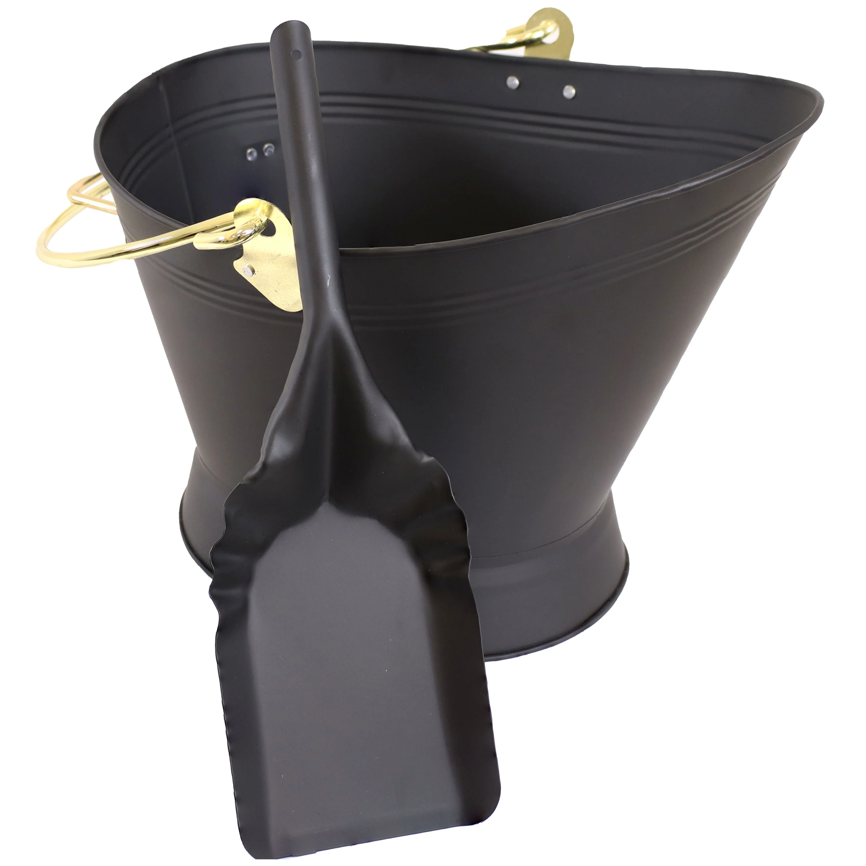 Sunnydaze 5-Gallon Vintage-Style Fireplace Ash Bucket with Shovel - Curated Treasures Market