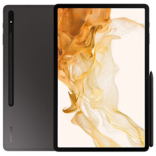 Samsung Galaxy Tab S8 Android Tablet, 11” LCD Screen, 128GB Storage, DeX Productivity, Qualcomm Snapdragon, S Pen Included, All-Day Battery Ultra Wide Camera (Renewed)