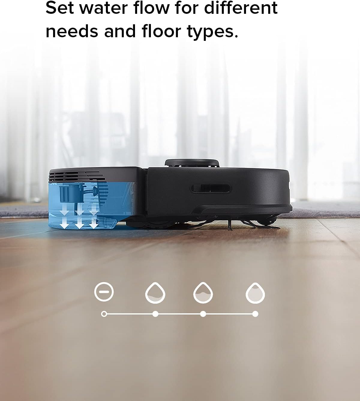 roborock S5 Max Robot Vacuum and Mop with Official Multi-Surface Floor Cleaning Solution Bundle, Black