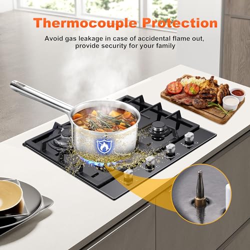 Amzgachfktch Black Gas Cooktop
