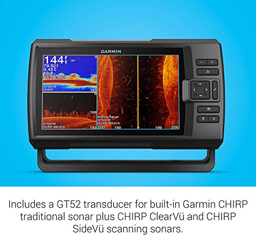 Garmin Striker Vivid 9sv Bundle with Transducer and Protective Cover, 9-inch Color Fishfinder, Vivid Scanning Sonar Color Palettes 010-02554-00