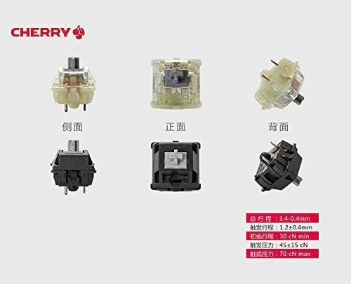 RGB Cherry Switch Cherry Mx Switch keycap Key Switch Replacement of Keymodule Mechanical Keyboard Switch, Used in Corsair and MX8.0 RGB Keyboard (Silver 3 pin10PCS) Pack of 2