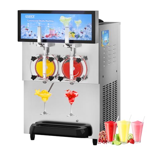 GSEICE Commercial Slushy Machine, Margarita Machine for Slush, Frozen Margarita, Slushy Maker Machine for Restaurants, Bars, Pool Parties