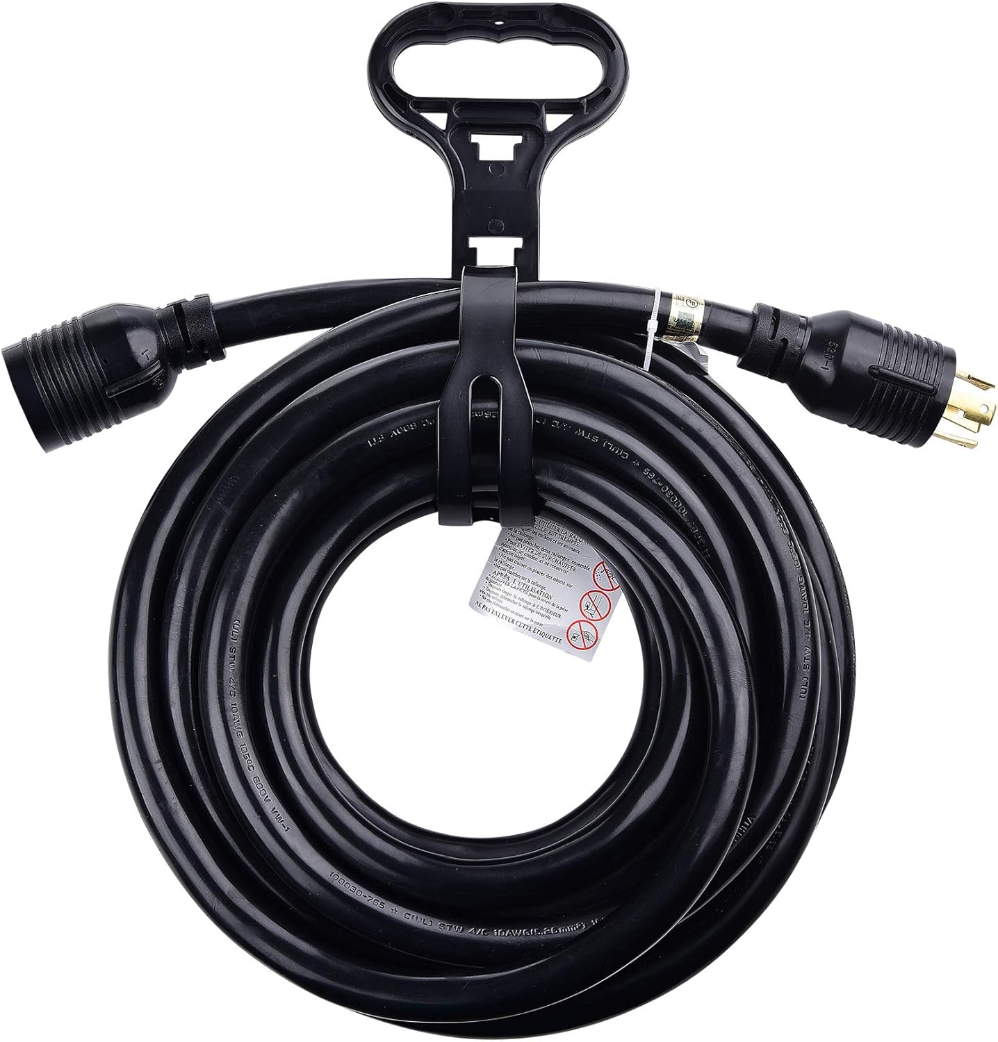 Cable Matters 4 Prong 30 AMP Generator Cord (NEMA L14-30P to L14-30R) with Carry Strap - 25 Feet