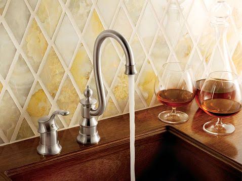 Moen S611ORB Waterhill One Handle Bar Faucet in Oil Rubbed Bronze