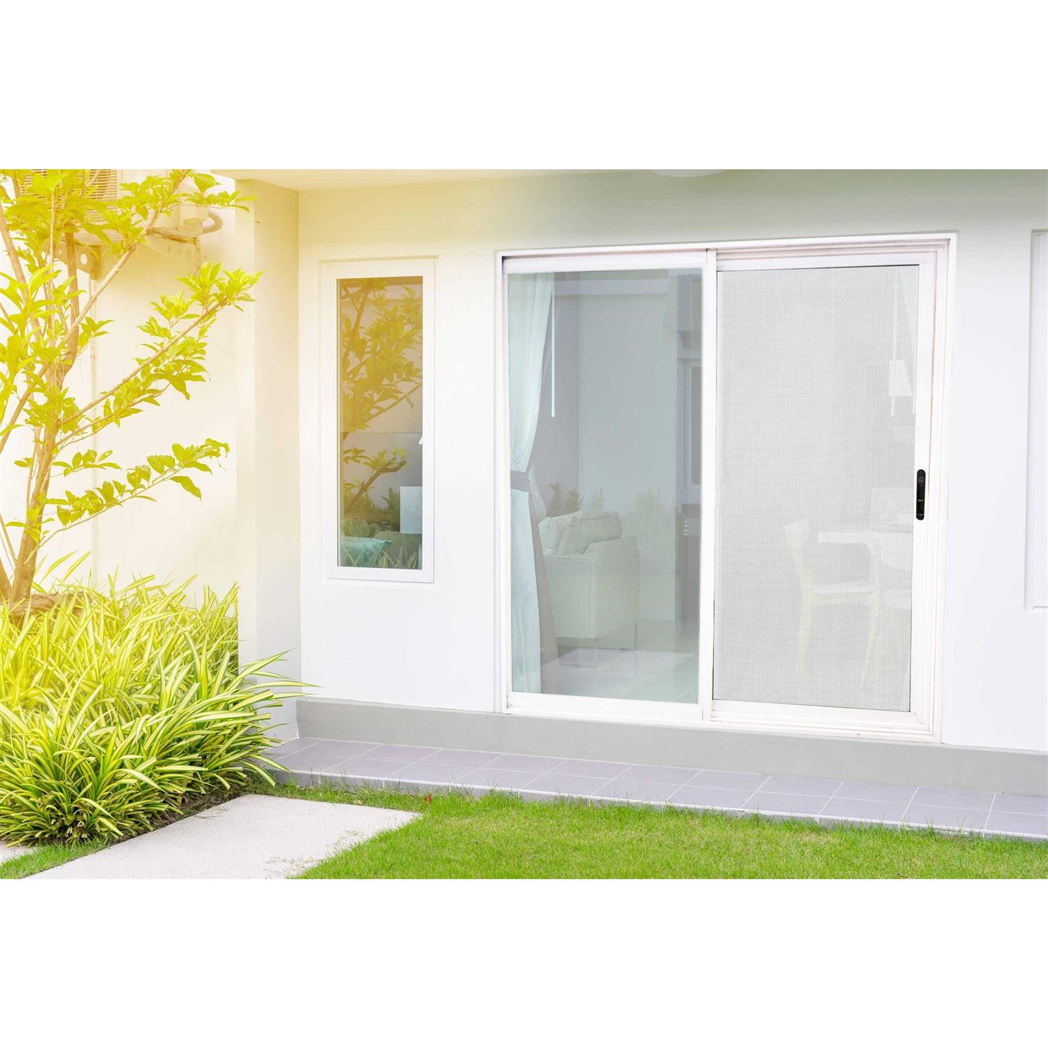 ReliaBilt 30-in x 80-in White Aluminum Sliding Patio Screen Door MLPD-0000001 - Shop Hardware Tools Online Store