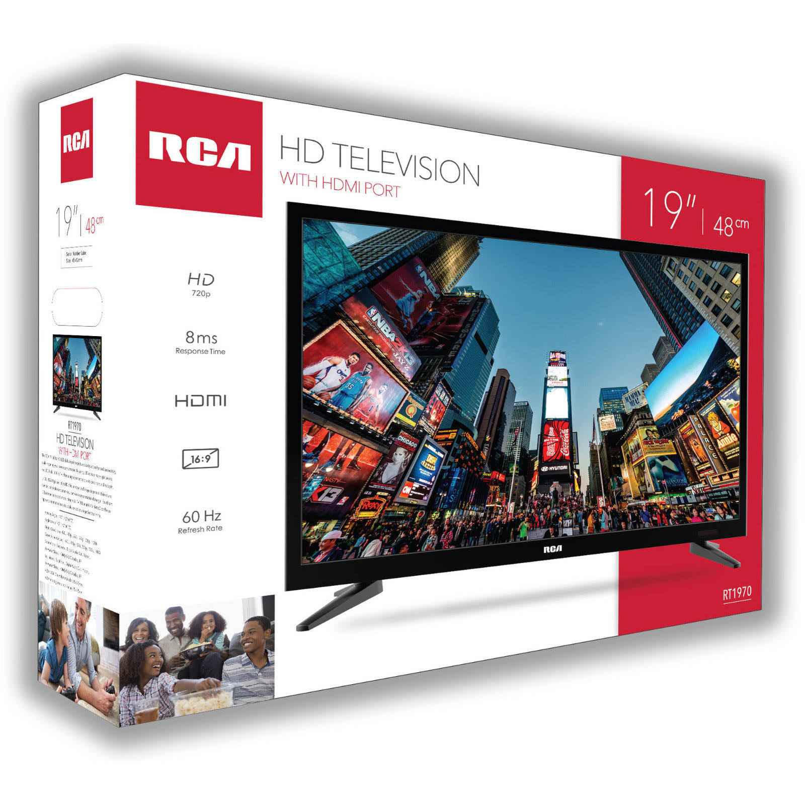 RCA 19x22 Class HD LED TV - 720p - 60 Hz - Black
