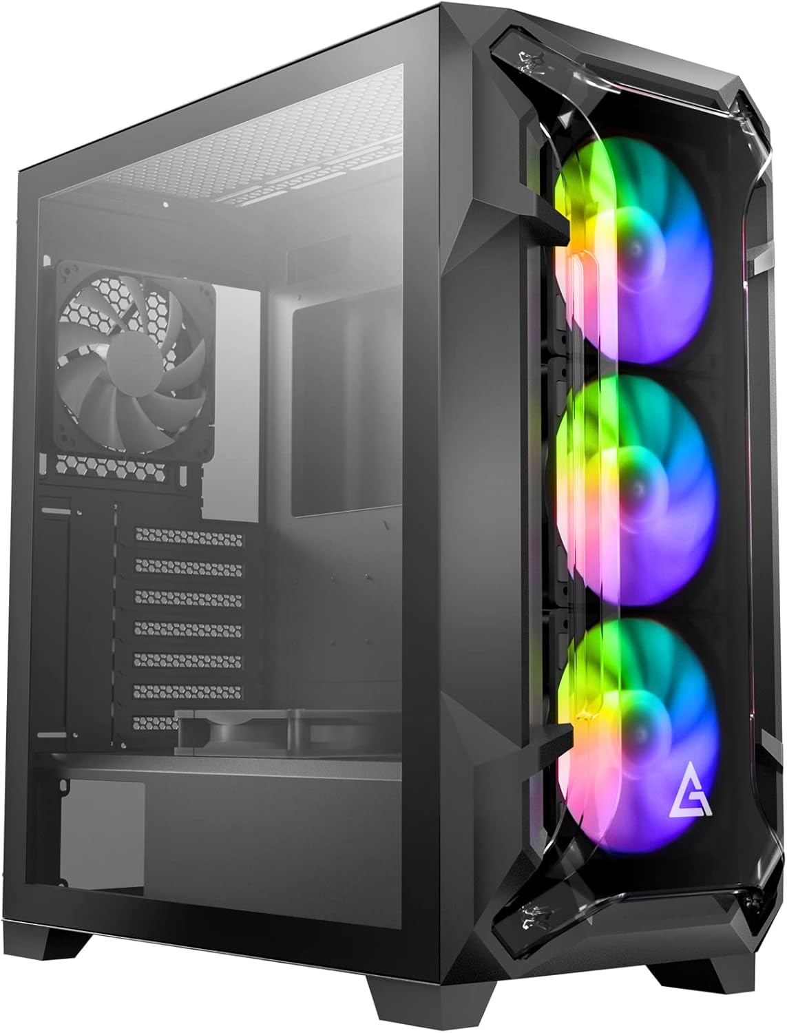 Antec DF700 Flux, Mid Tower Computer Case, ATX Gaming Case, USB3.0 x 2, 360 mm Radiator Support, 3 x 120 mm ARGB, 1 x 120 mm Reverse & 1 x 120 mm Fans Included